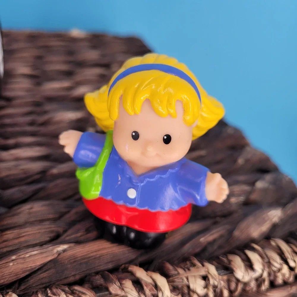 Vintage Fisher Price Little People SUV Vehicle Kids Toy Mom Baby stoller Set kid